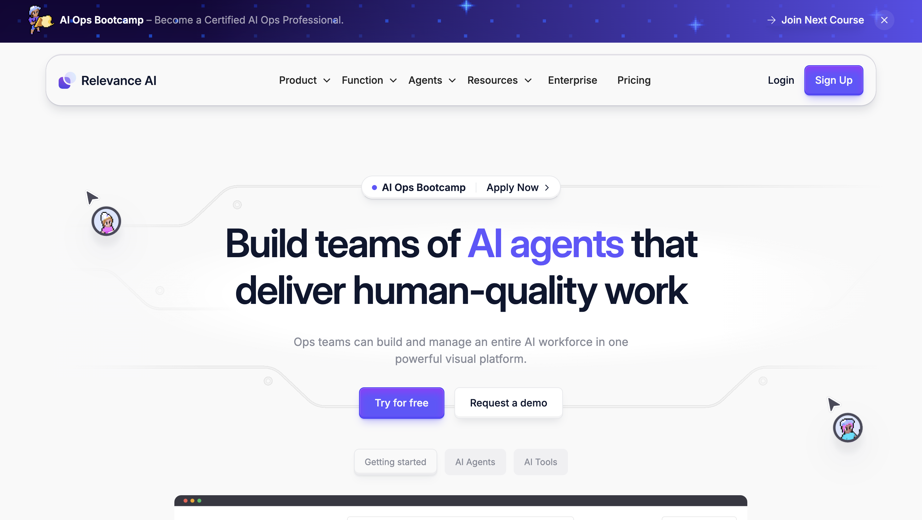 Relevance.ai interface