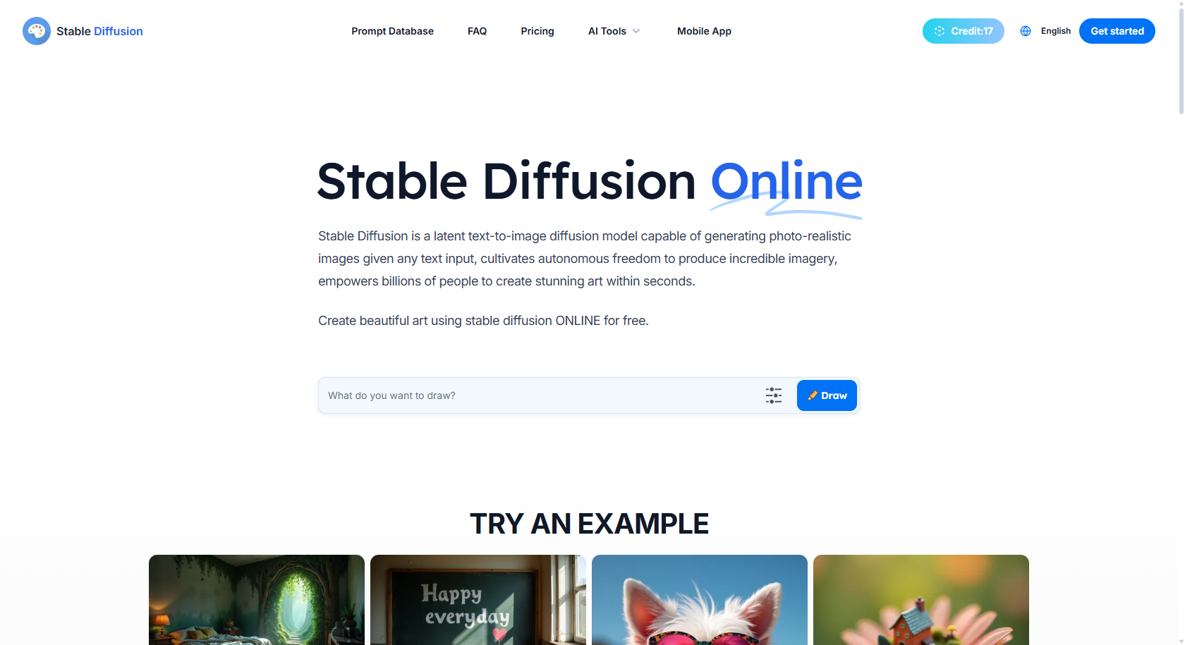Stable Diffusion online
