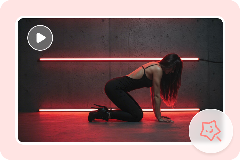 Imagem editada para vídeo de twerk