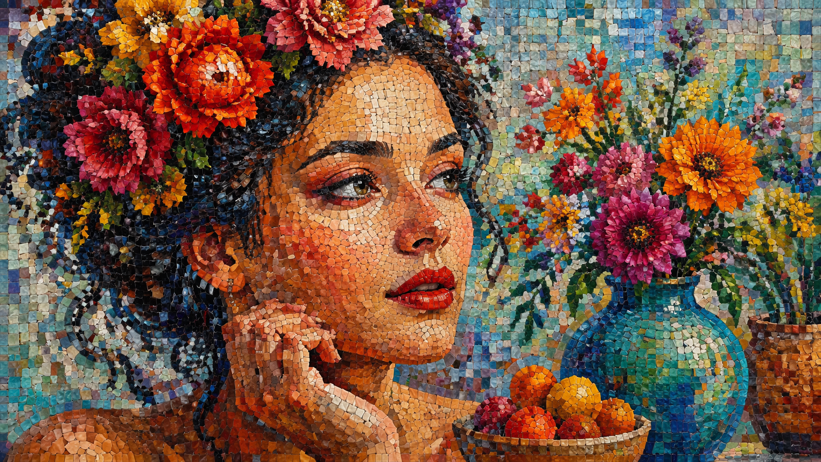 Dreamina photo mosaic effect 16:9 hero image