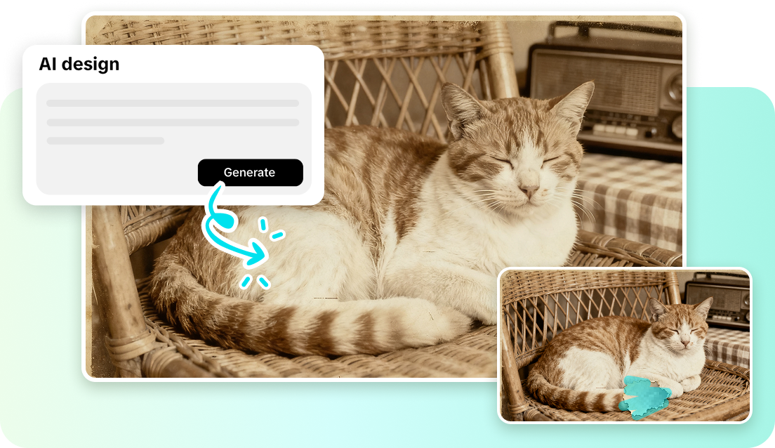 Inpaint images with texts