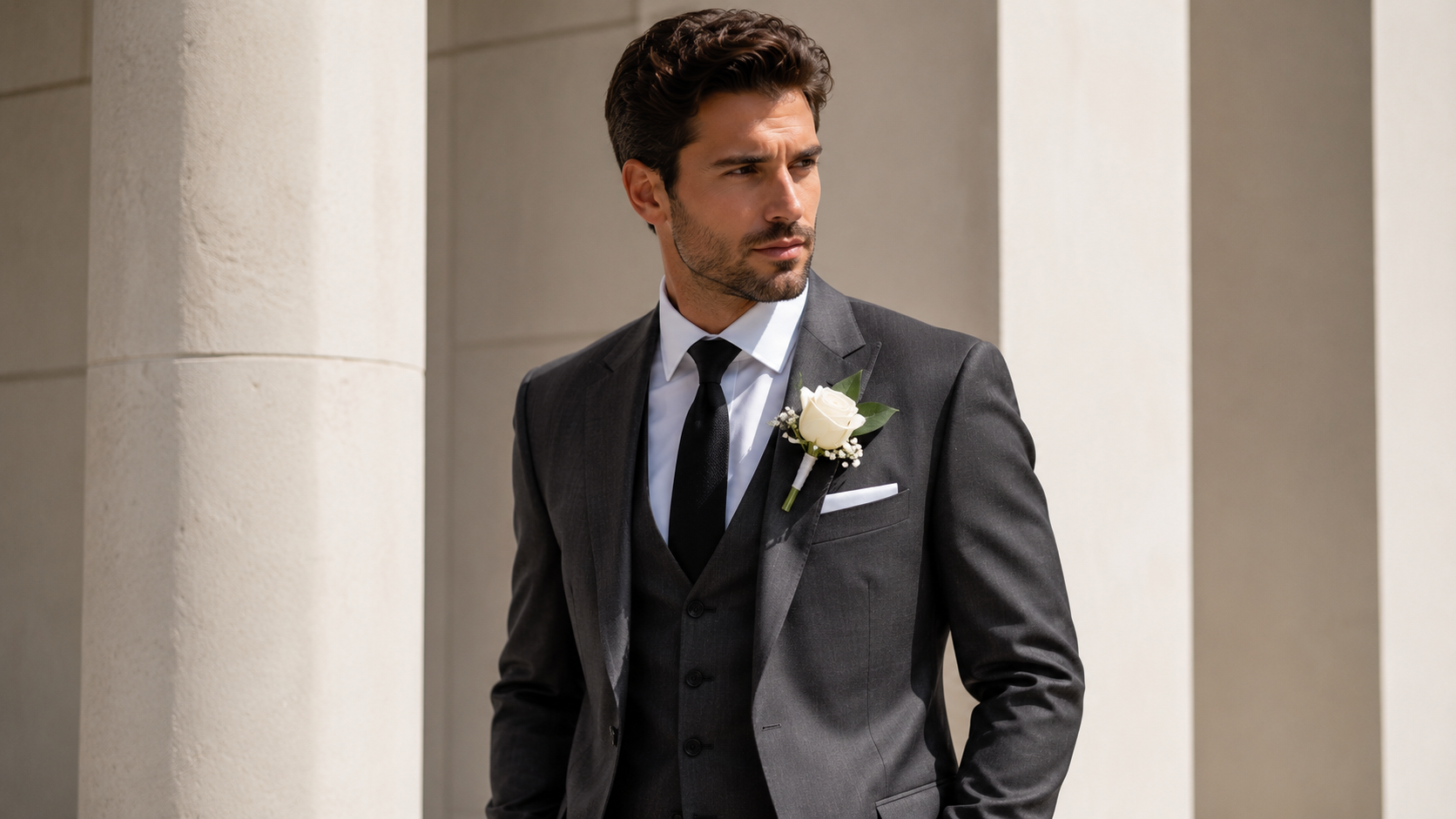 Modern men's tuxedo look