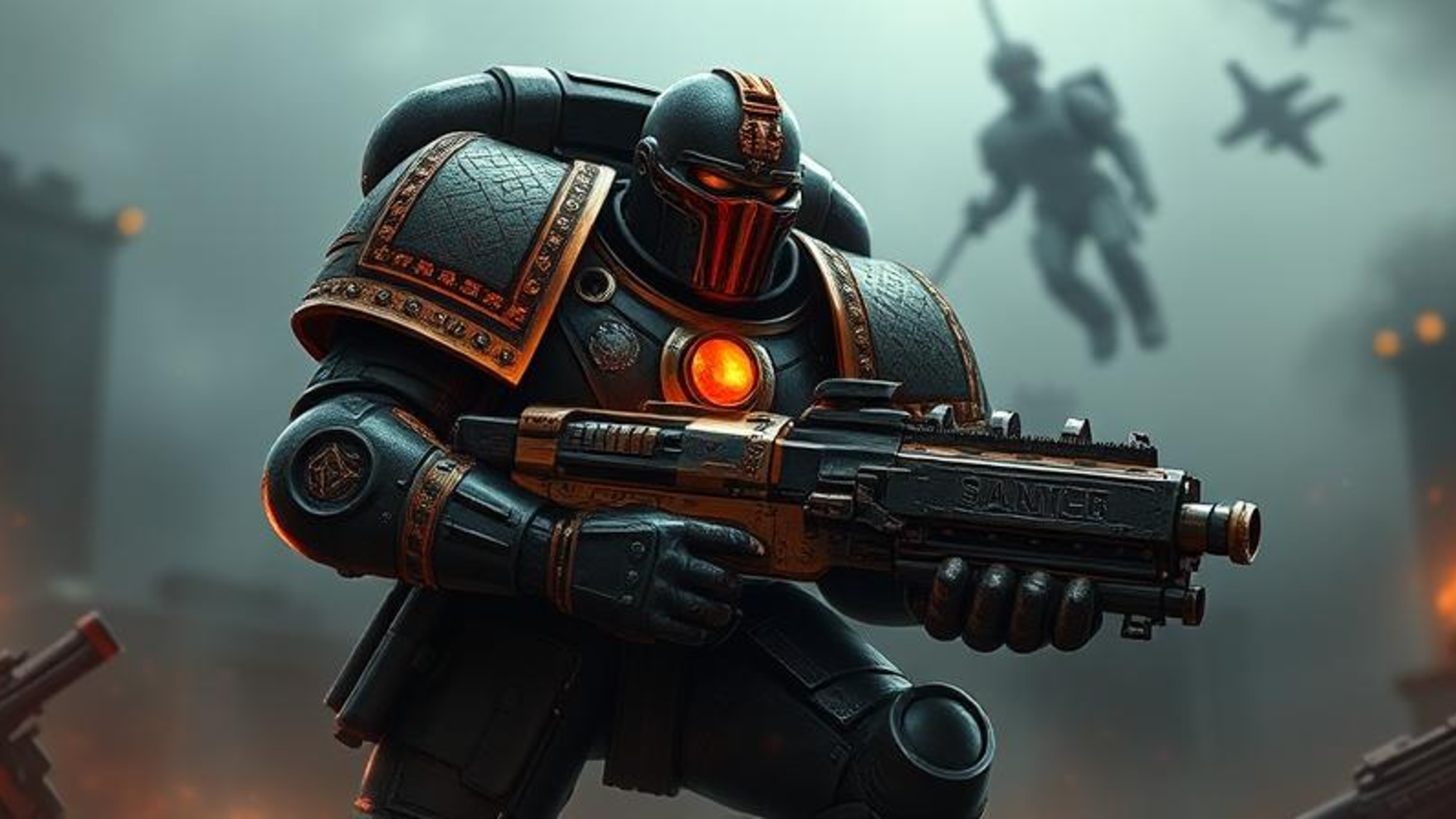 The concept of Warhammer 40K Space Marine