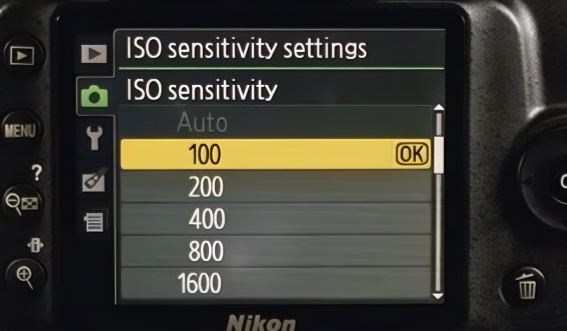ISO in camera setting