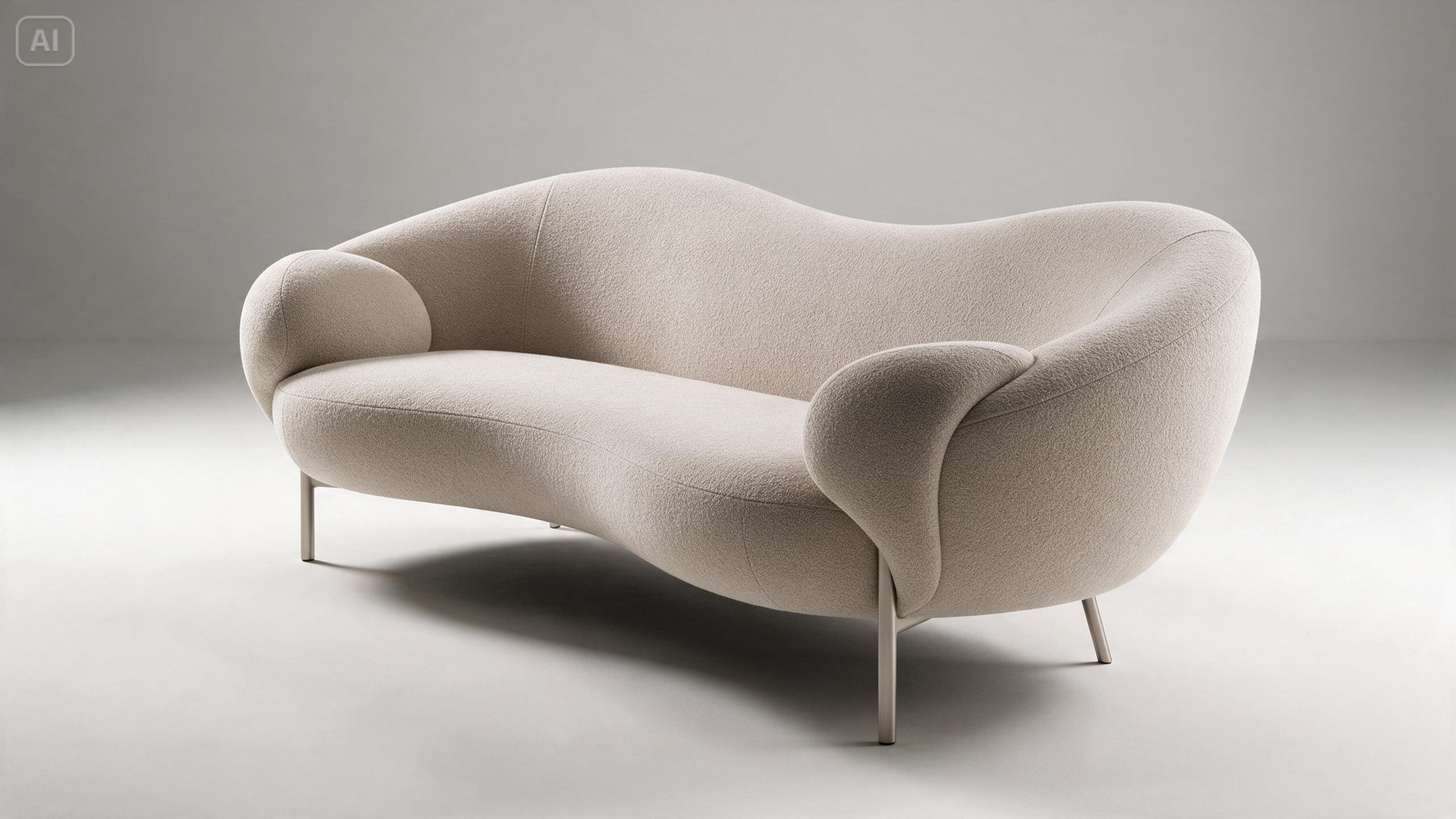 Prompt for a modern sofa design