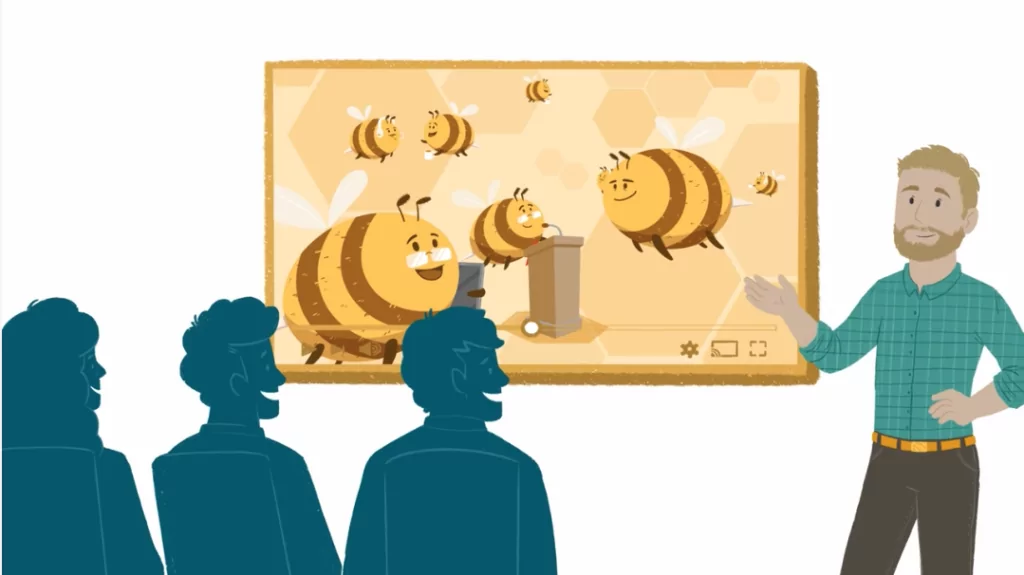 2D пояснительные видео для внутреннего обучения