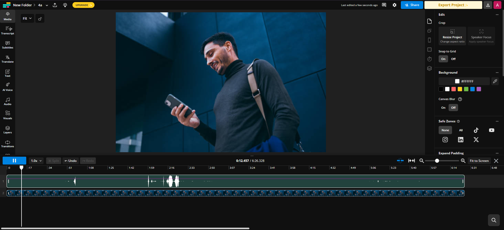 video maker met foto en liedje