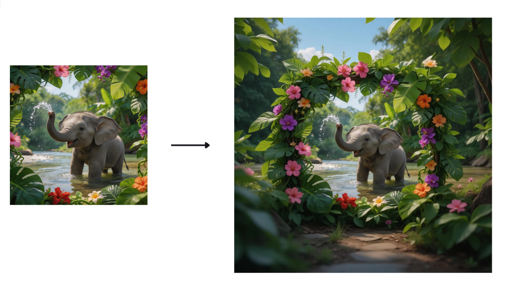 Expand feature in Dreamina