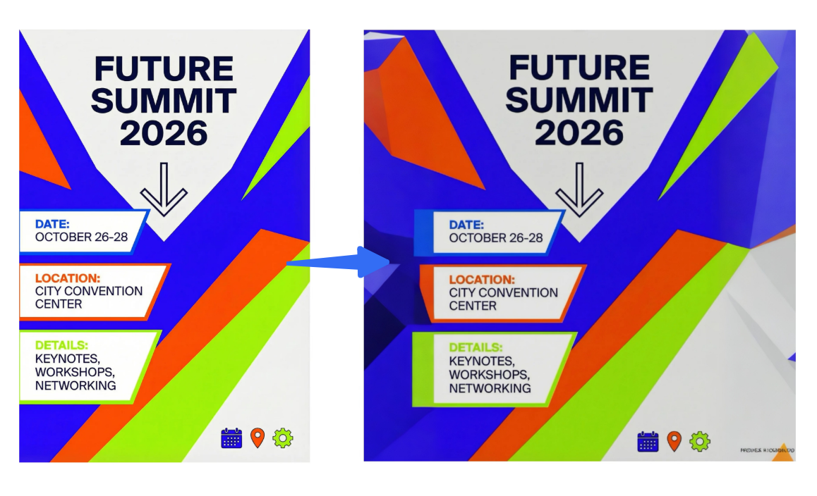 Alat AI Dreamina yang menyempurnakan poster acara: Creative Expander