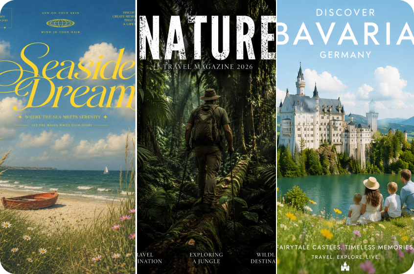 Explorar estilos de cartaz de viagem sem fim