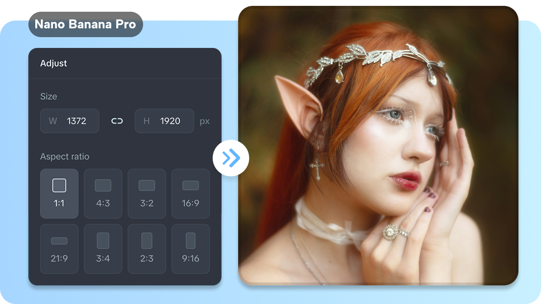 menyesuaikan imej dengan kreatif lanjutan