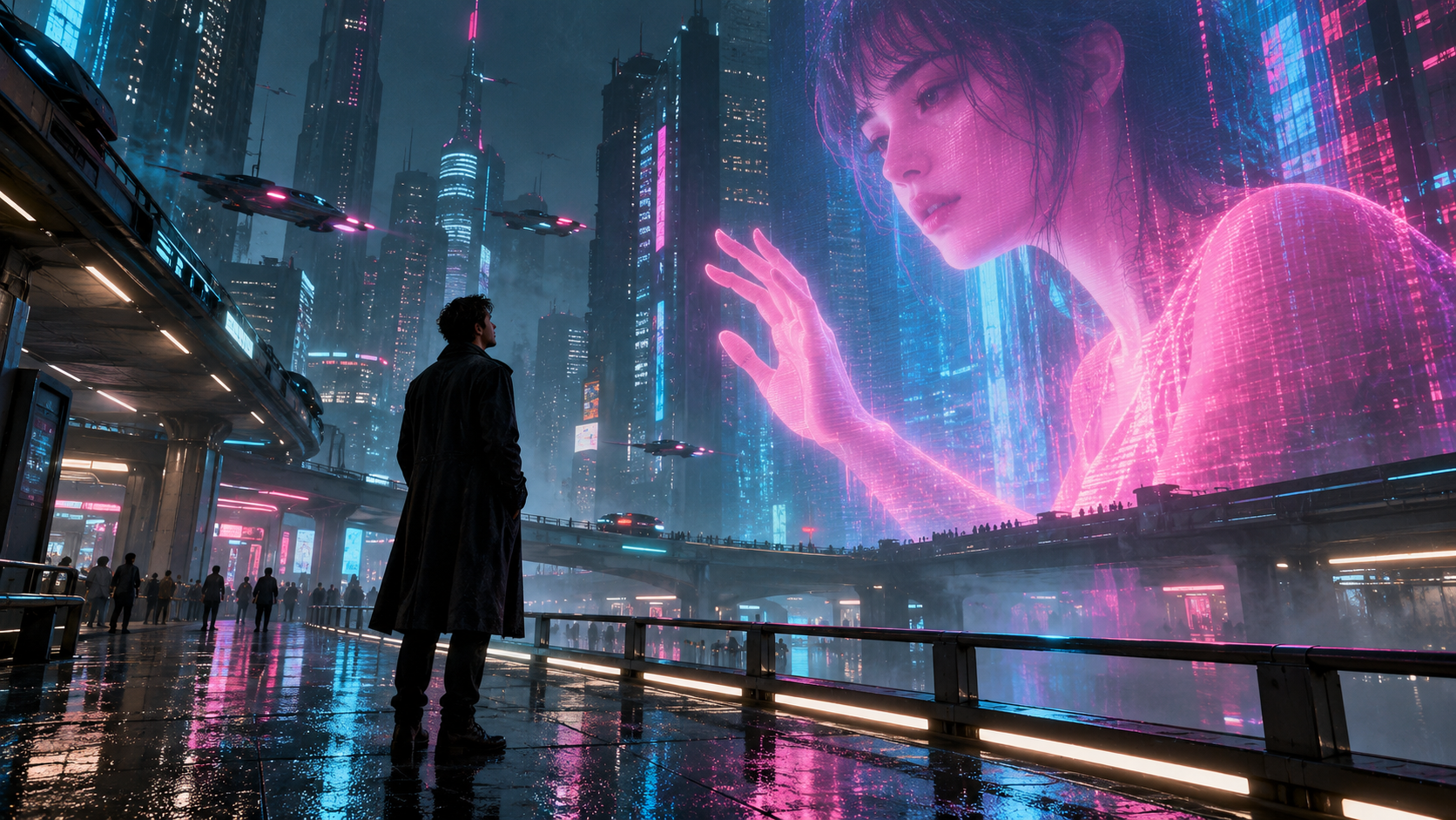 Blade Runner ologramma AI video: Finale Social-Ready