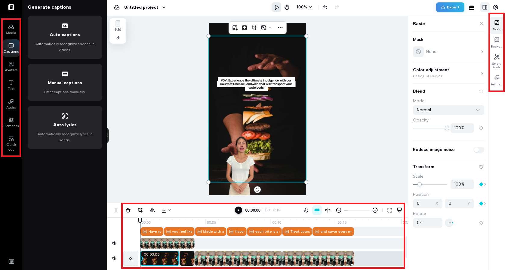 Extensively edit your video