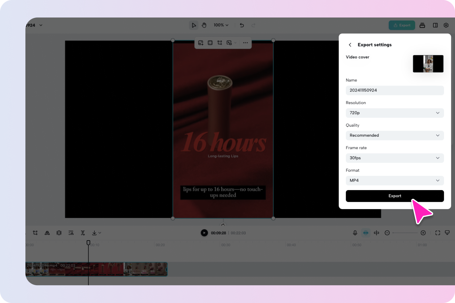 A split screen showing a generic FAQ page on one side and a dynamic, visually engaging Q&A highlight video created with Pippit on the other