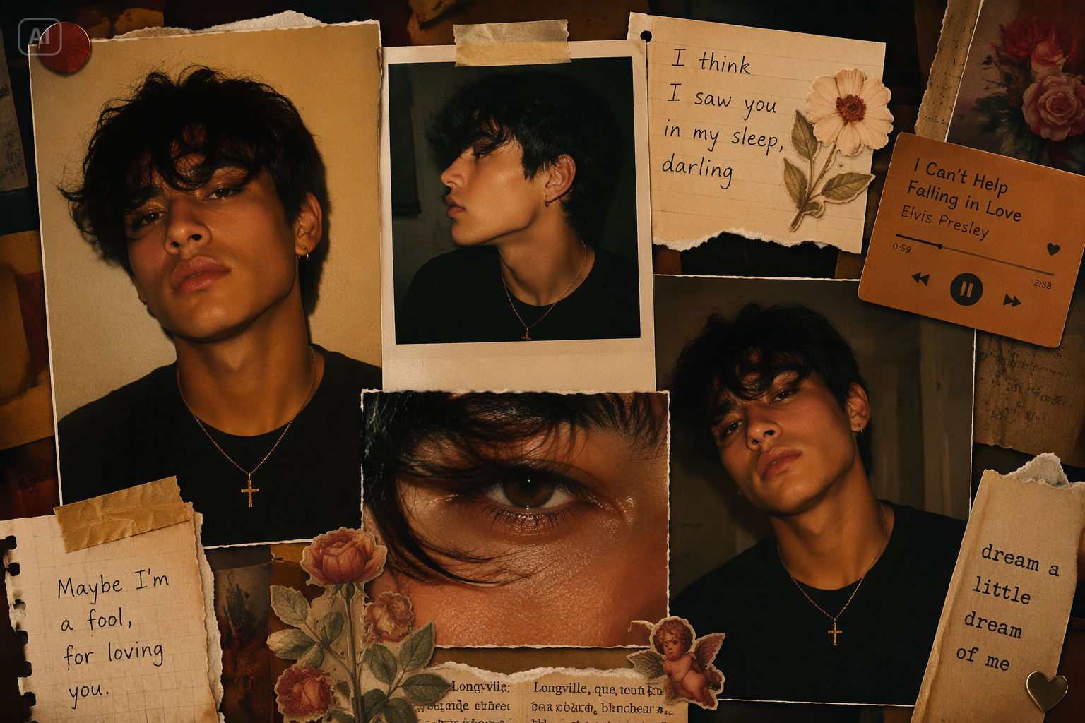 AI Lily Collage prompt
