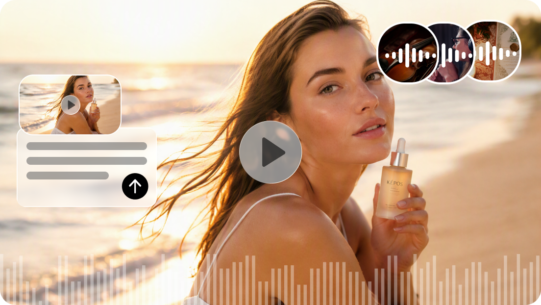 Generate matching audio from your videos