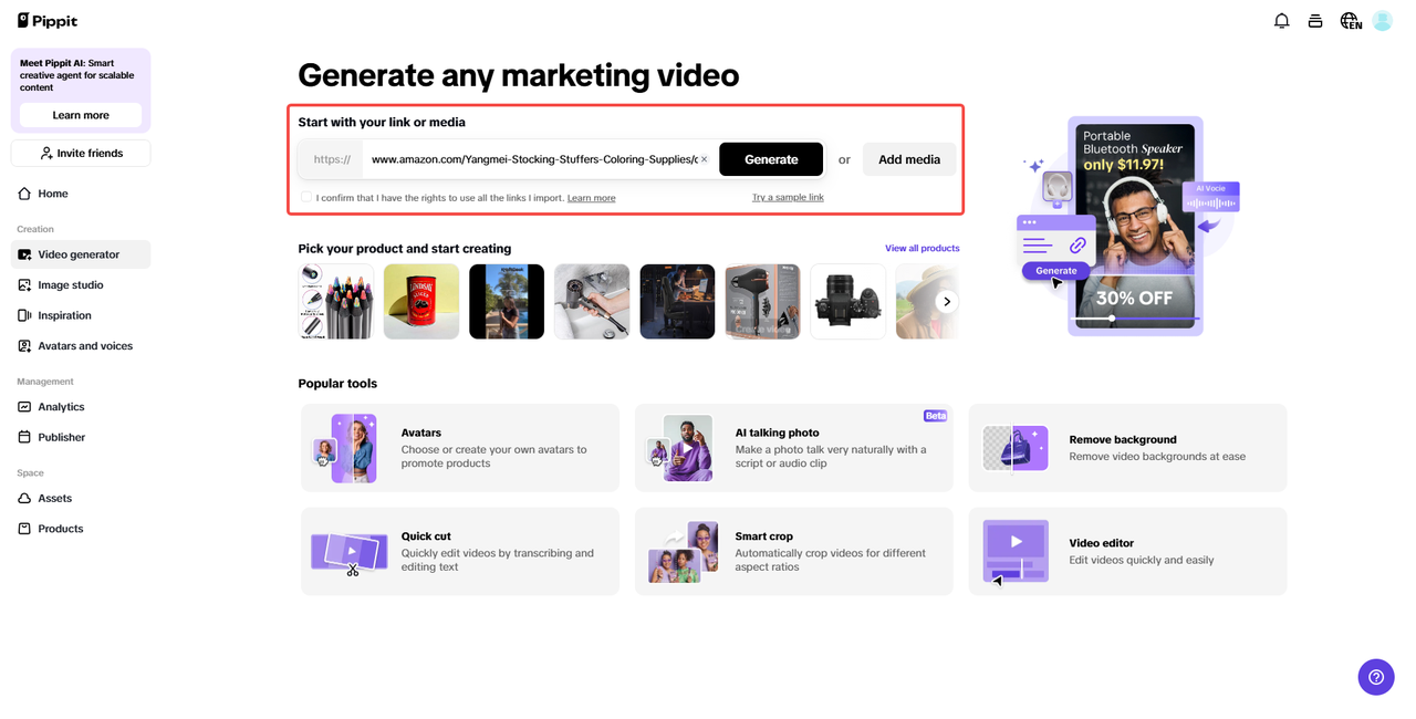 AI-powered video creation