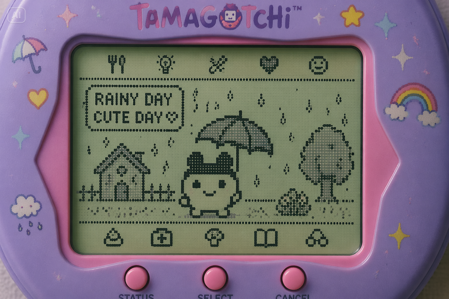 คุณสมบัติพร้อมท์สไตล์ AI Tamagotchi