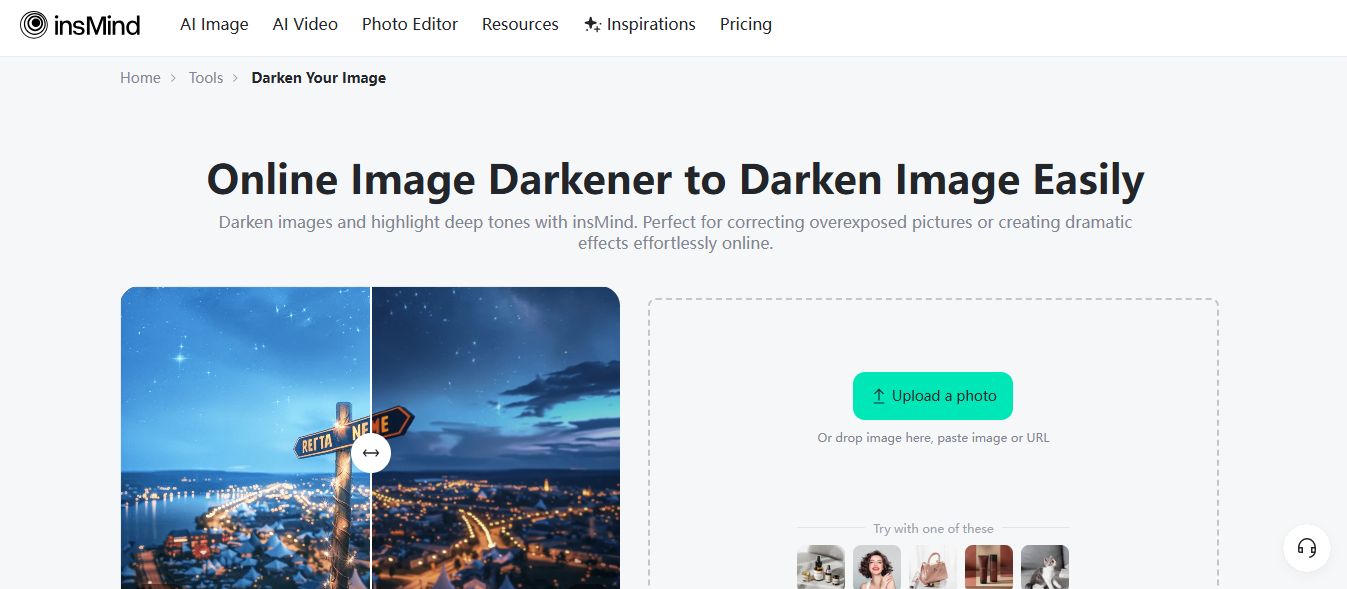 Uploading your image to insMind