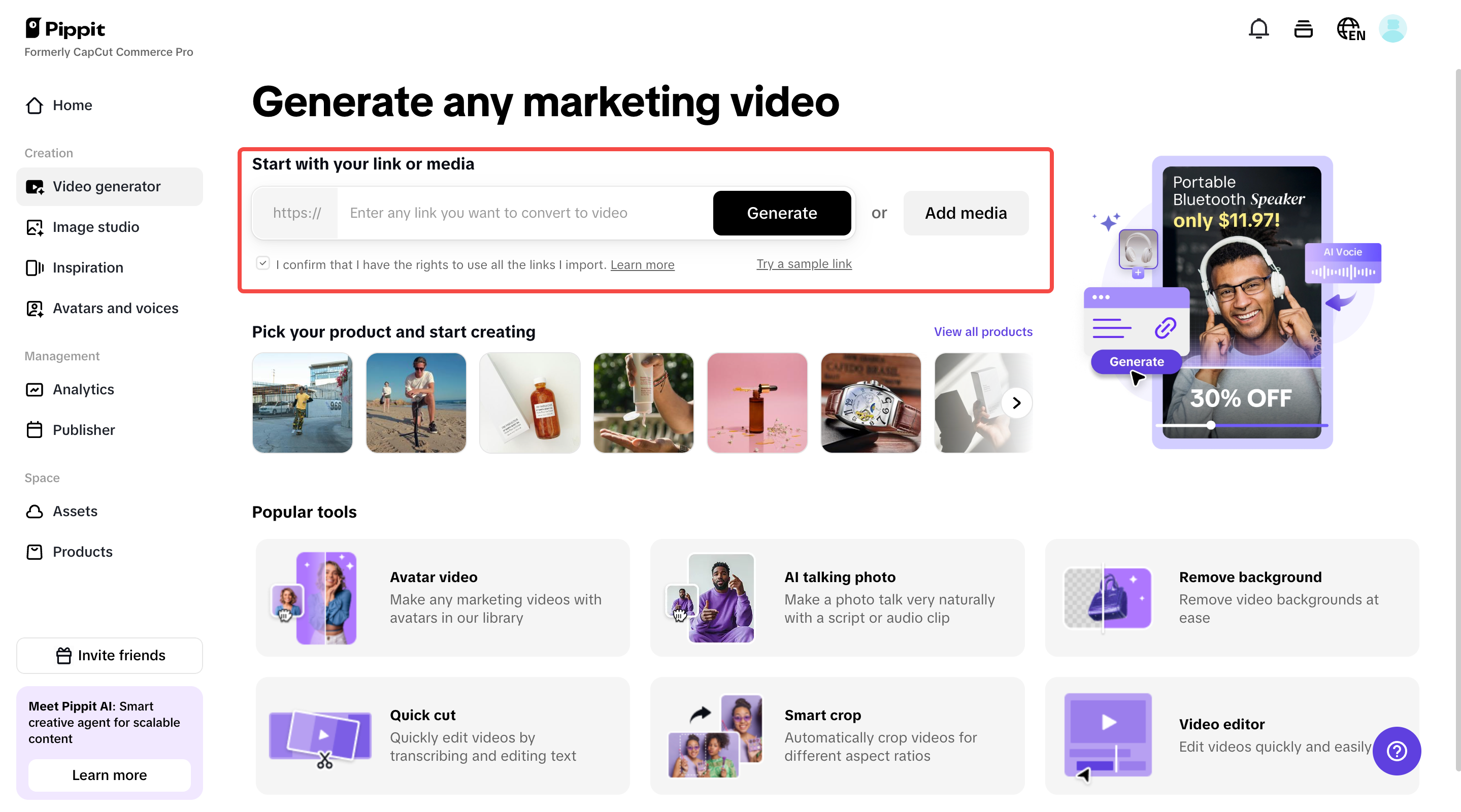 One-click video solution