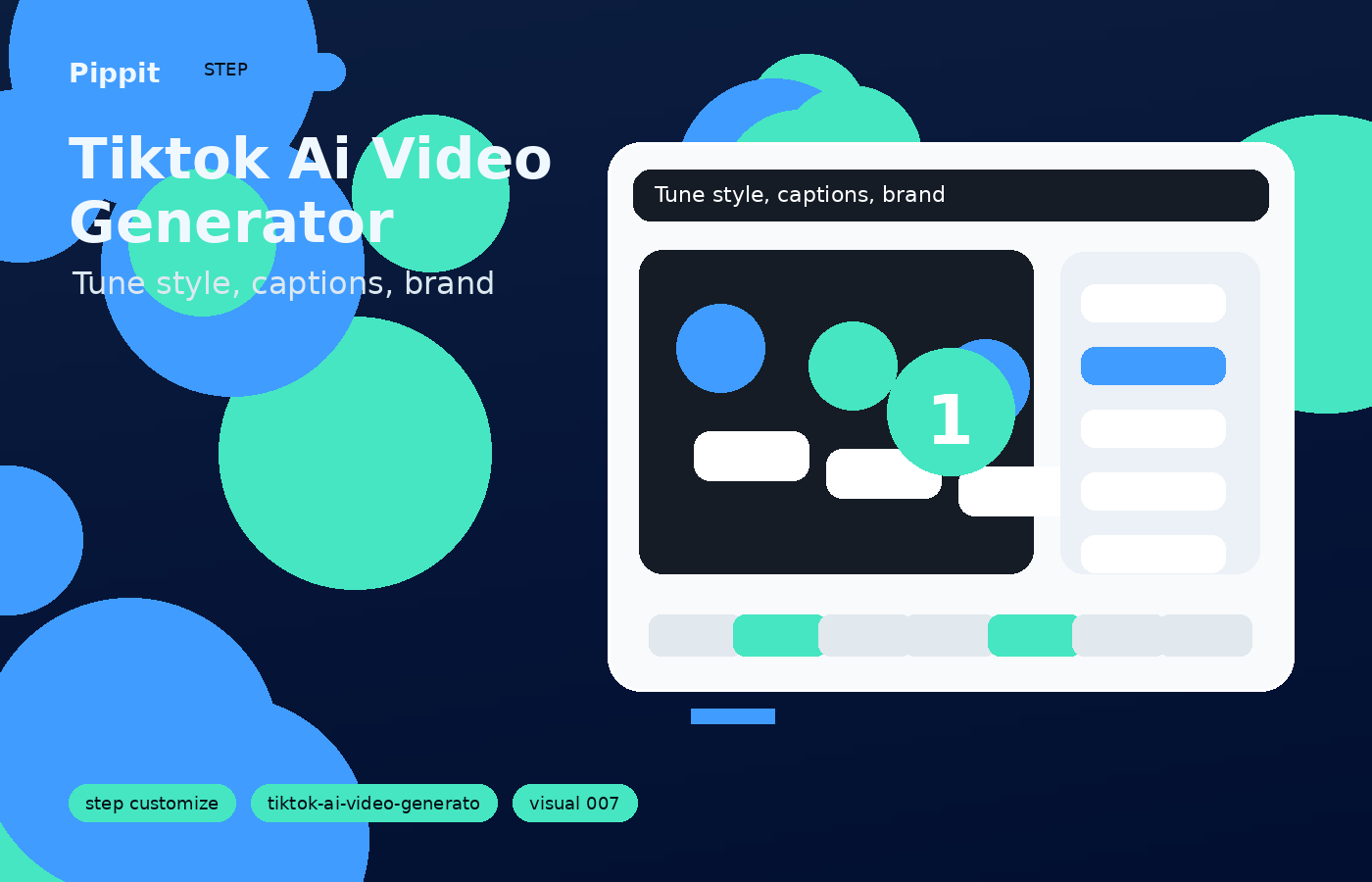 tiktok ai video generator customization workflow in Pippit