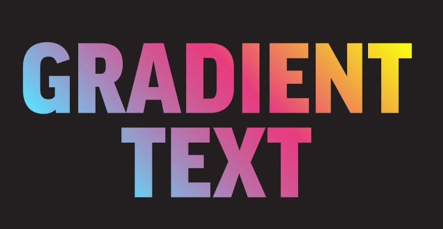 What are gradient letters