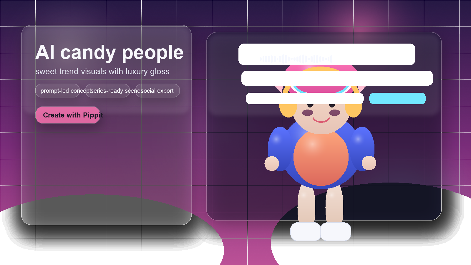Premium create-page cover for ai candy people