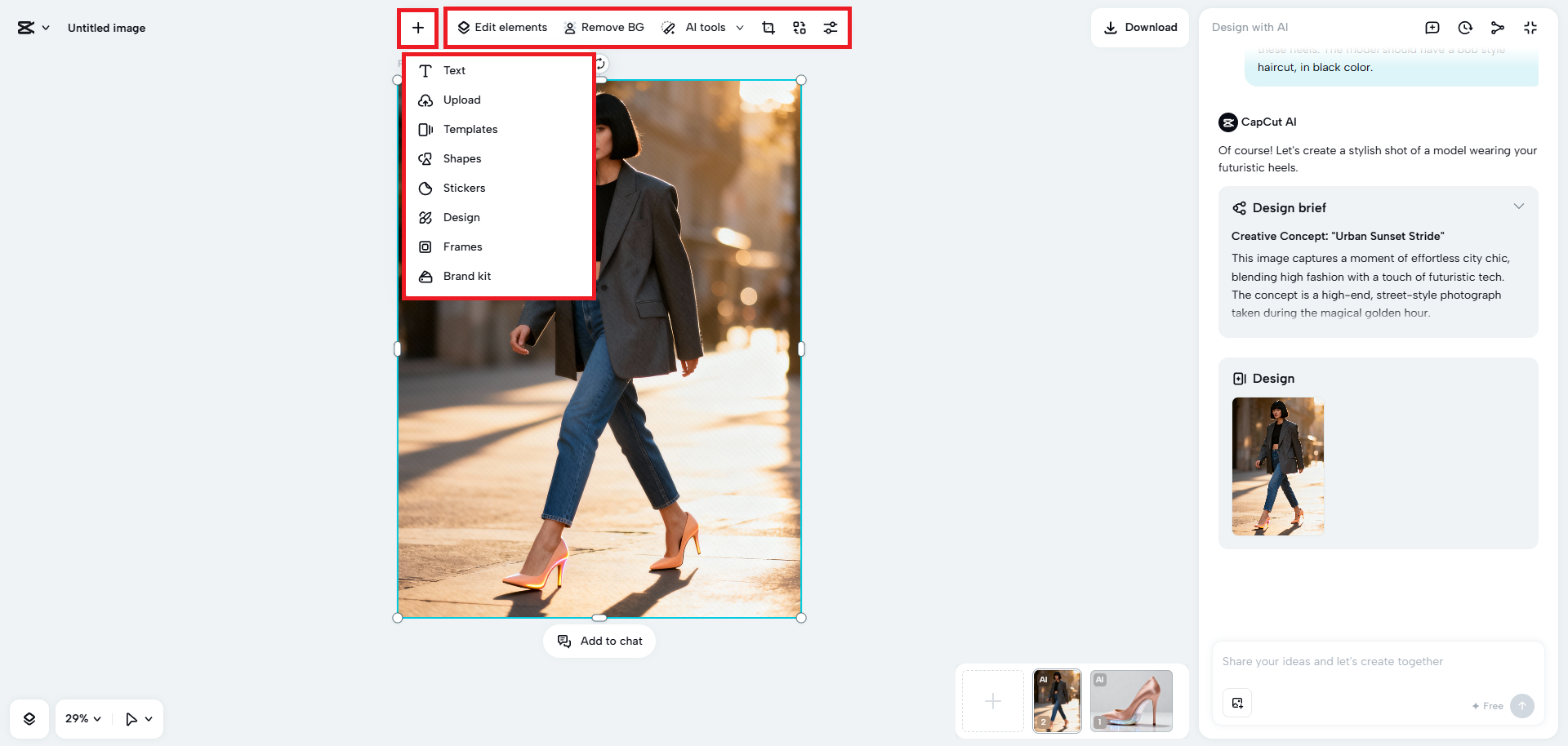 Slutför din design.