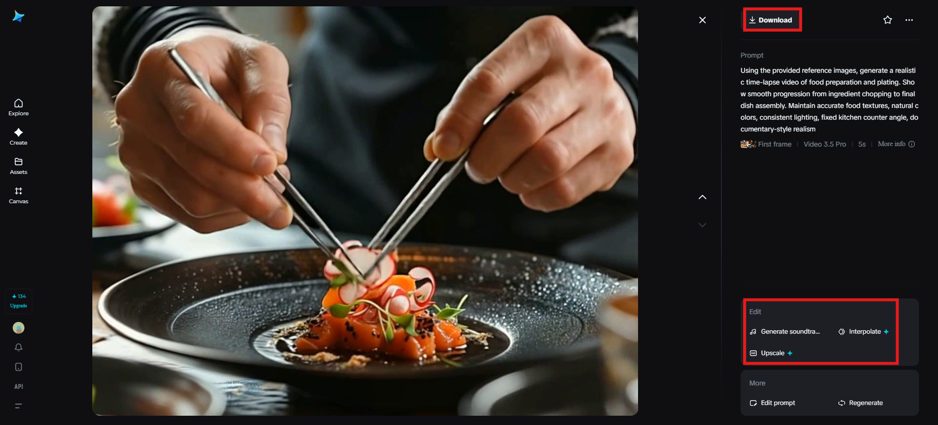 Refine e baixe o vídeo final.