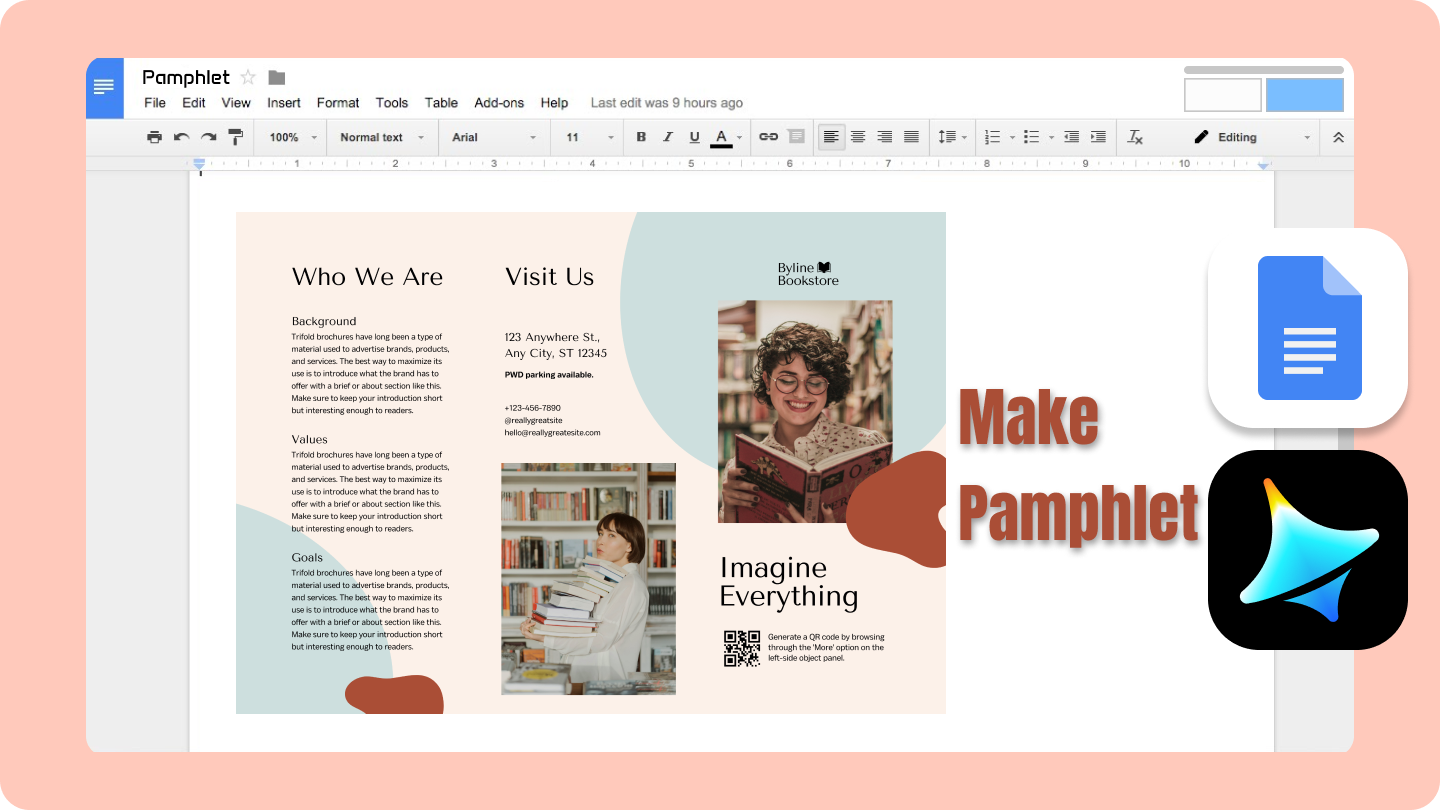 come creare un opuscolo su google docs