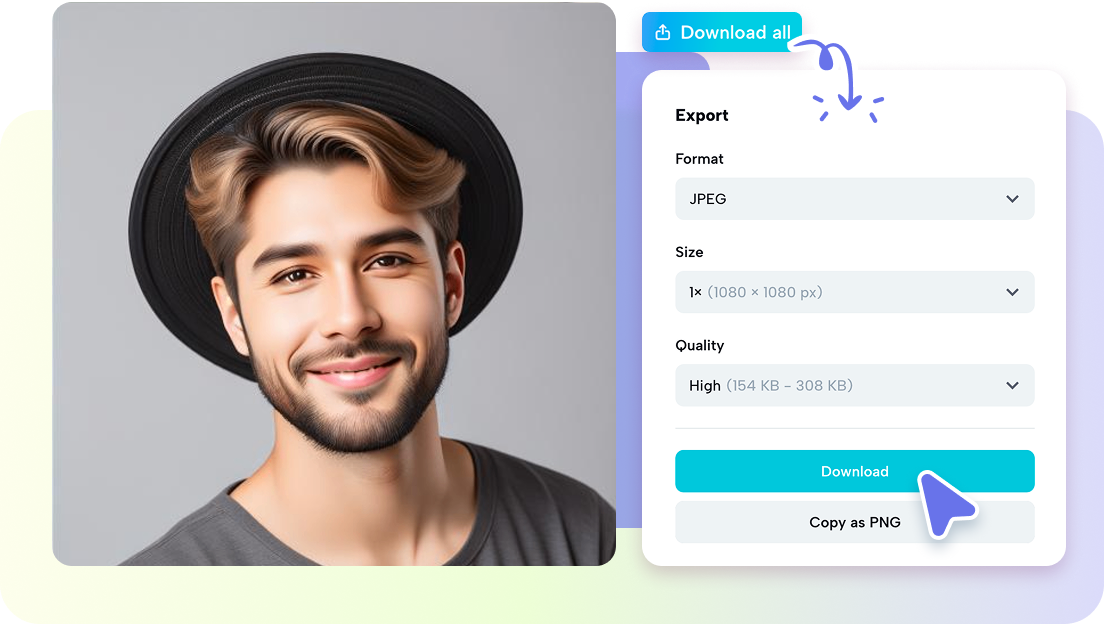 Export with multi-formats for all platforms 