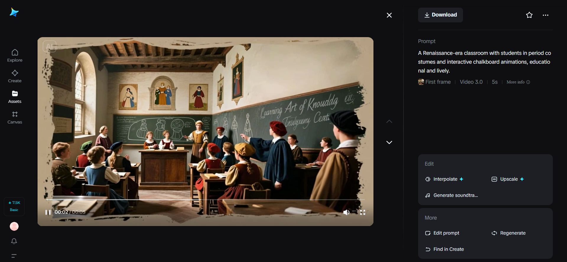 Education & training, AI-generated scene