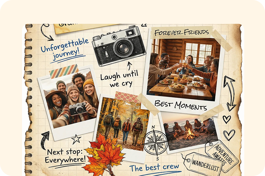  Creative layouts enhanced with photo flip