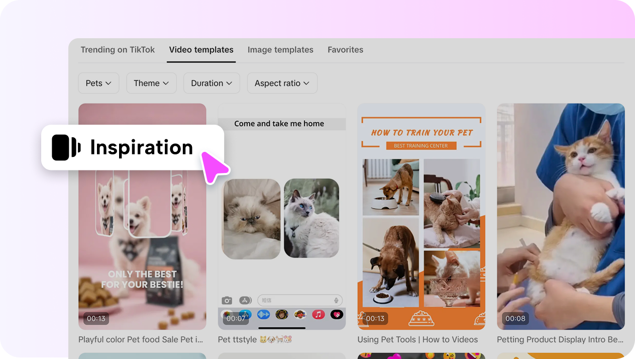 video montage templates in Pippit