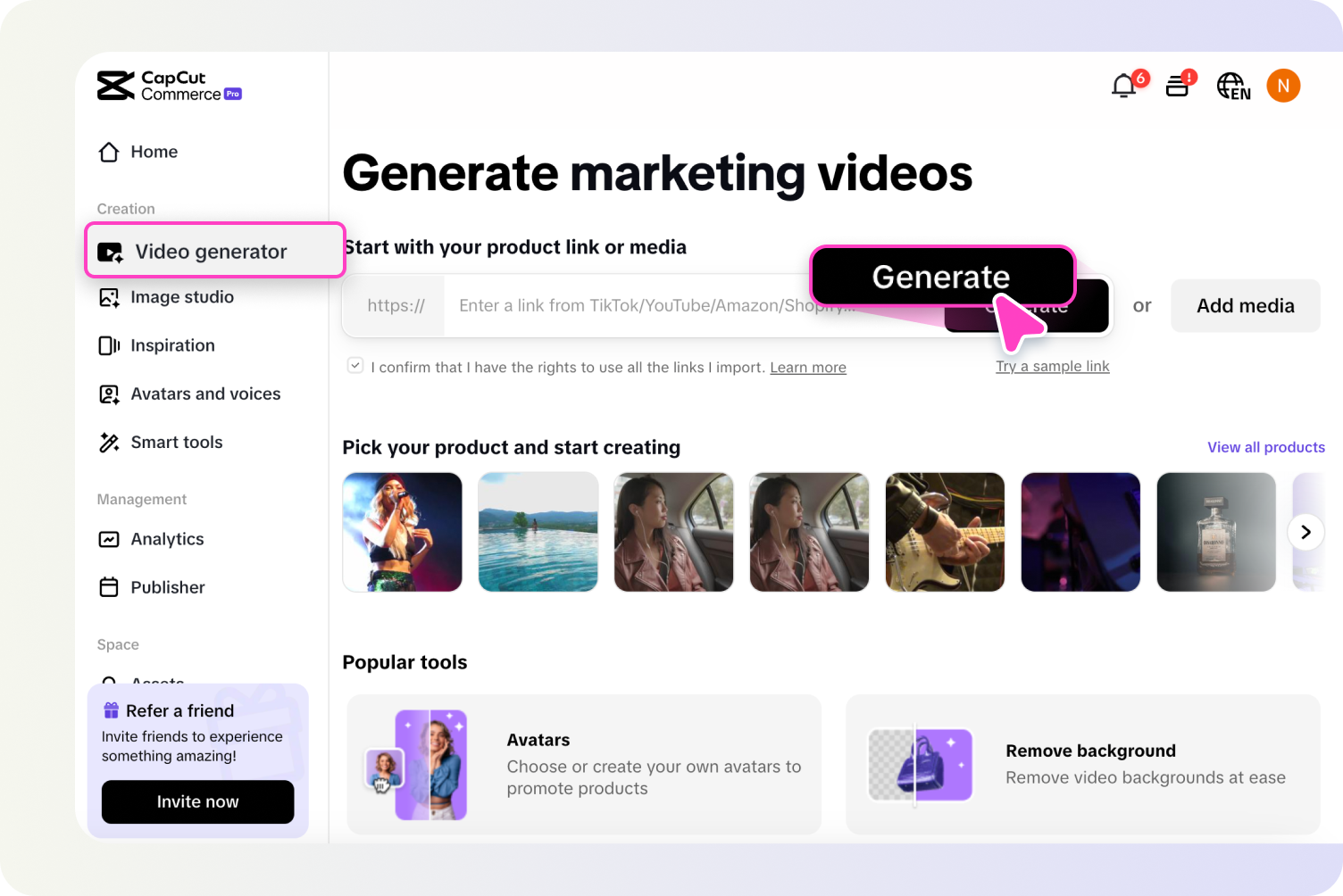 Крок 1_ Відкрийте Pippit і створіть файл tagline.png