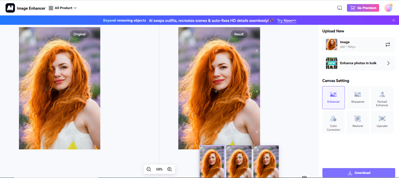 Media.io - Foto Beauty Editor online kostenlos
