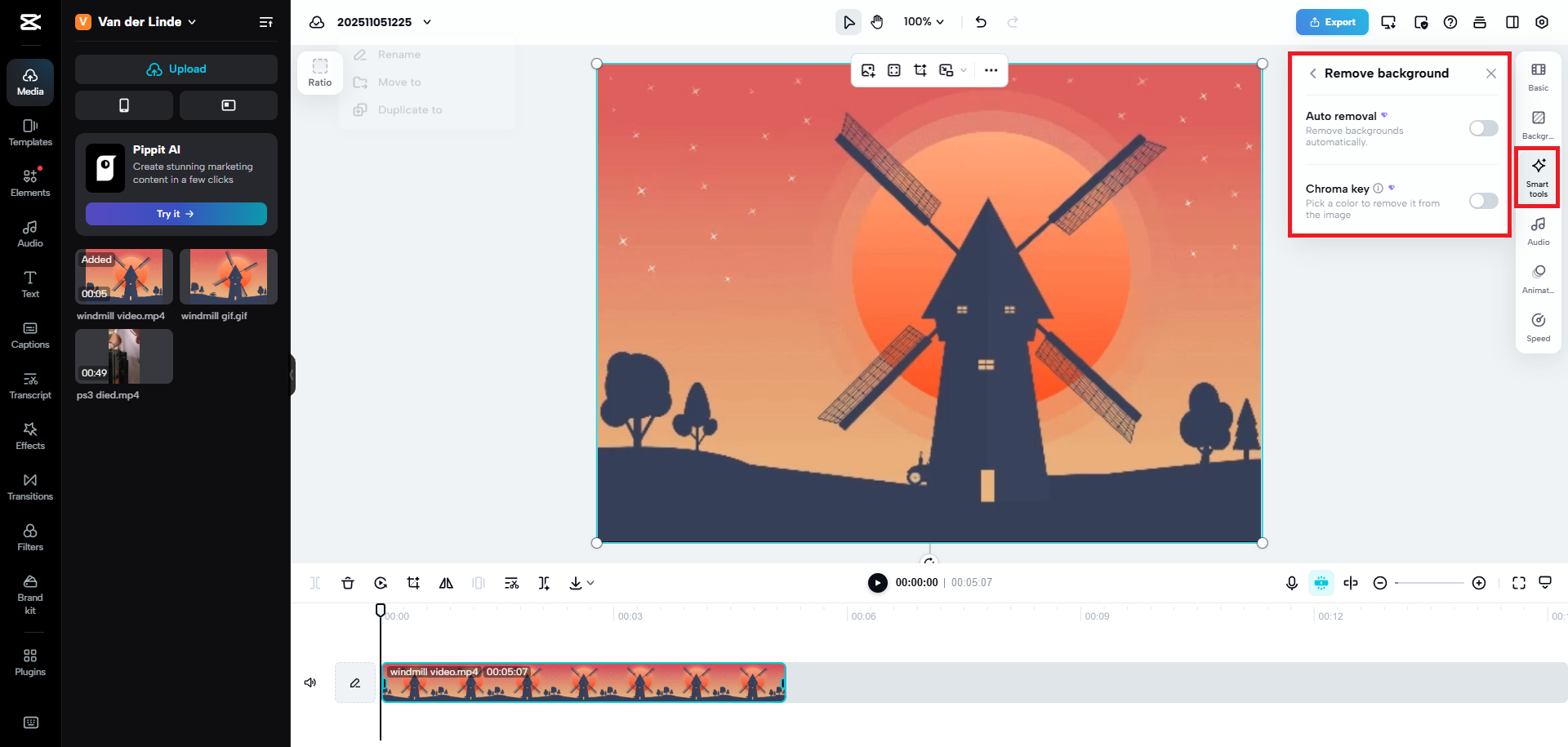 Remove the background