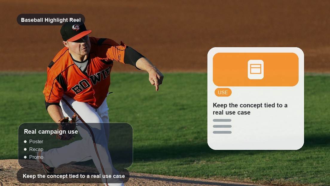 Baseball Highlight Reel Maker realistic image for keep the concept tied to a real use case