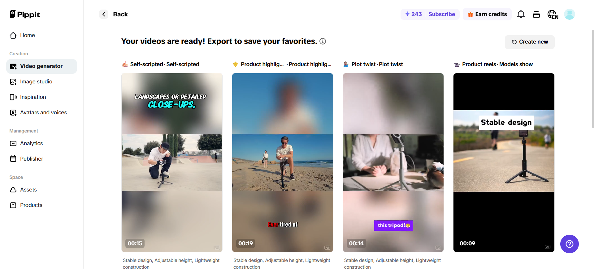 Select or regenerate