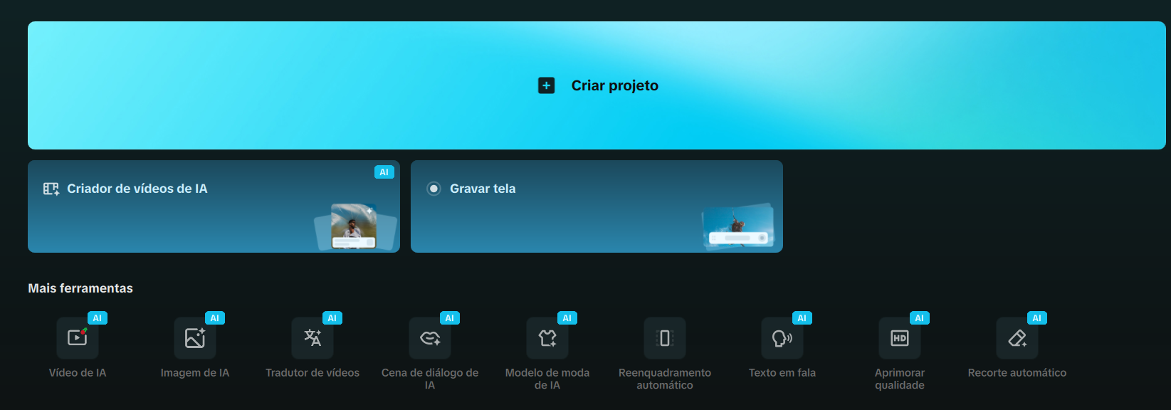 Ferramenta de edição CapCut para PC