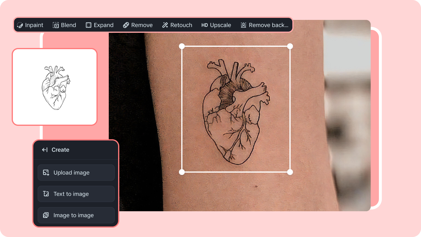 heart tattoo design