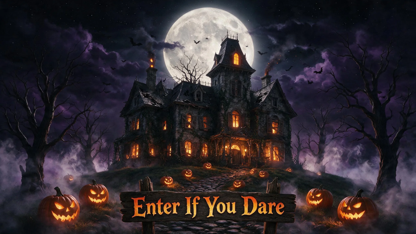 Klassisches gruseliges Halloween-Poster