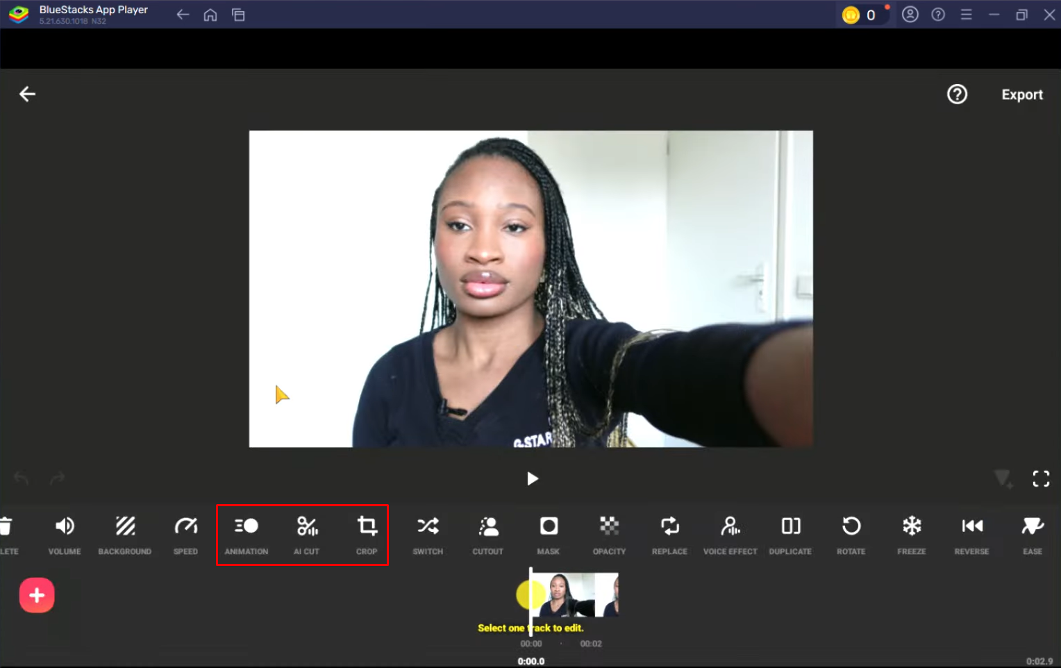 Bearbeiten und Verbessern des Videos mit InShot