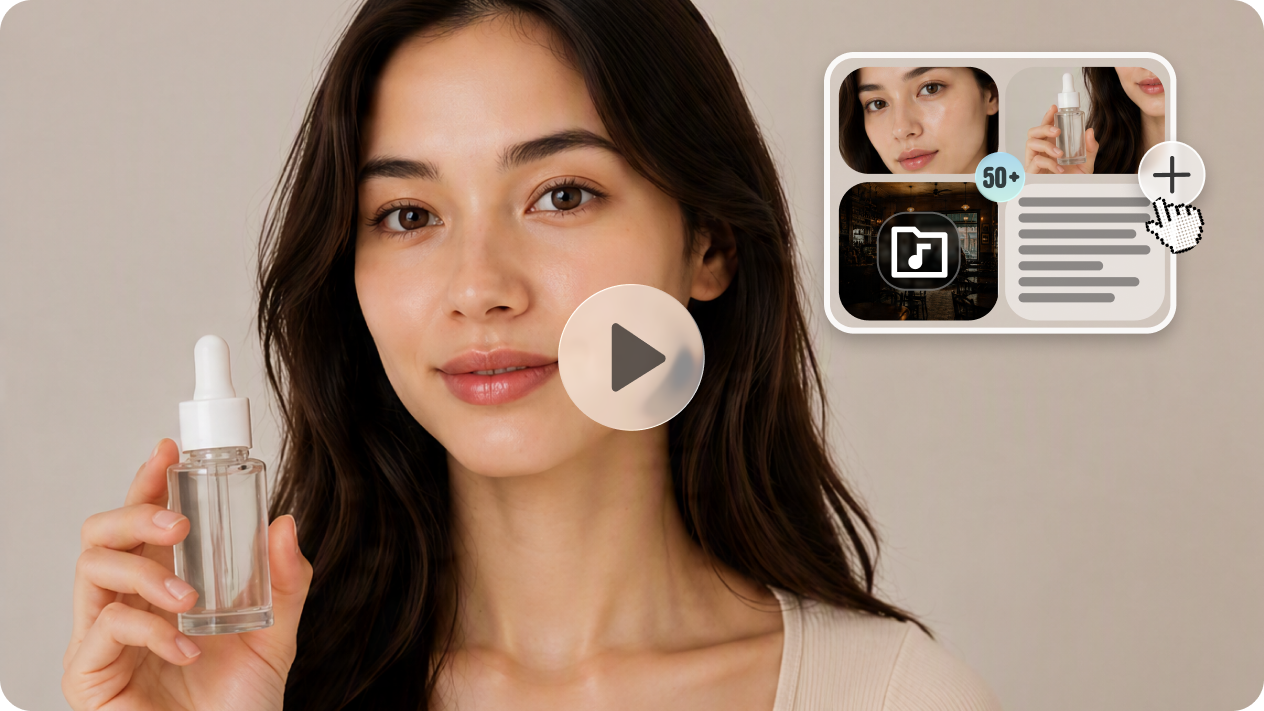Combine up to 50 assets into one product video