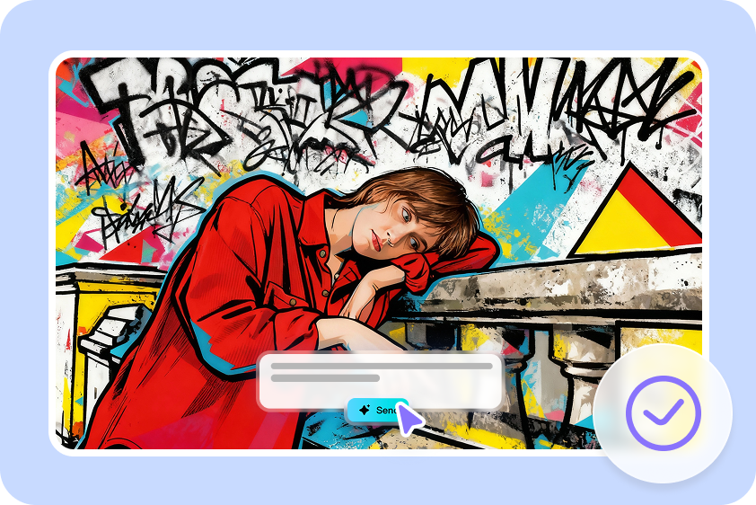 CapCut's user-friendly interface for graffiti generation