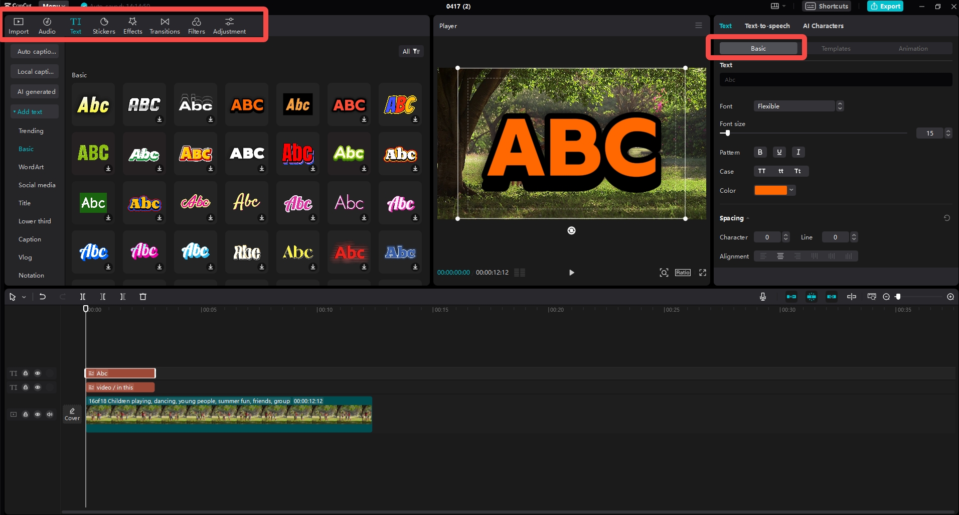 Editing your video