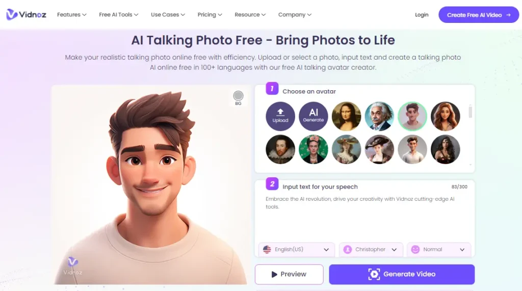 Vidnozの画像を動画に変換する