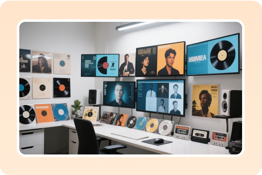 CapCut's album cover maker for music platforms