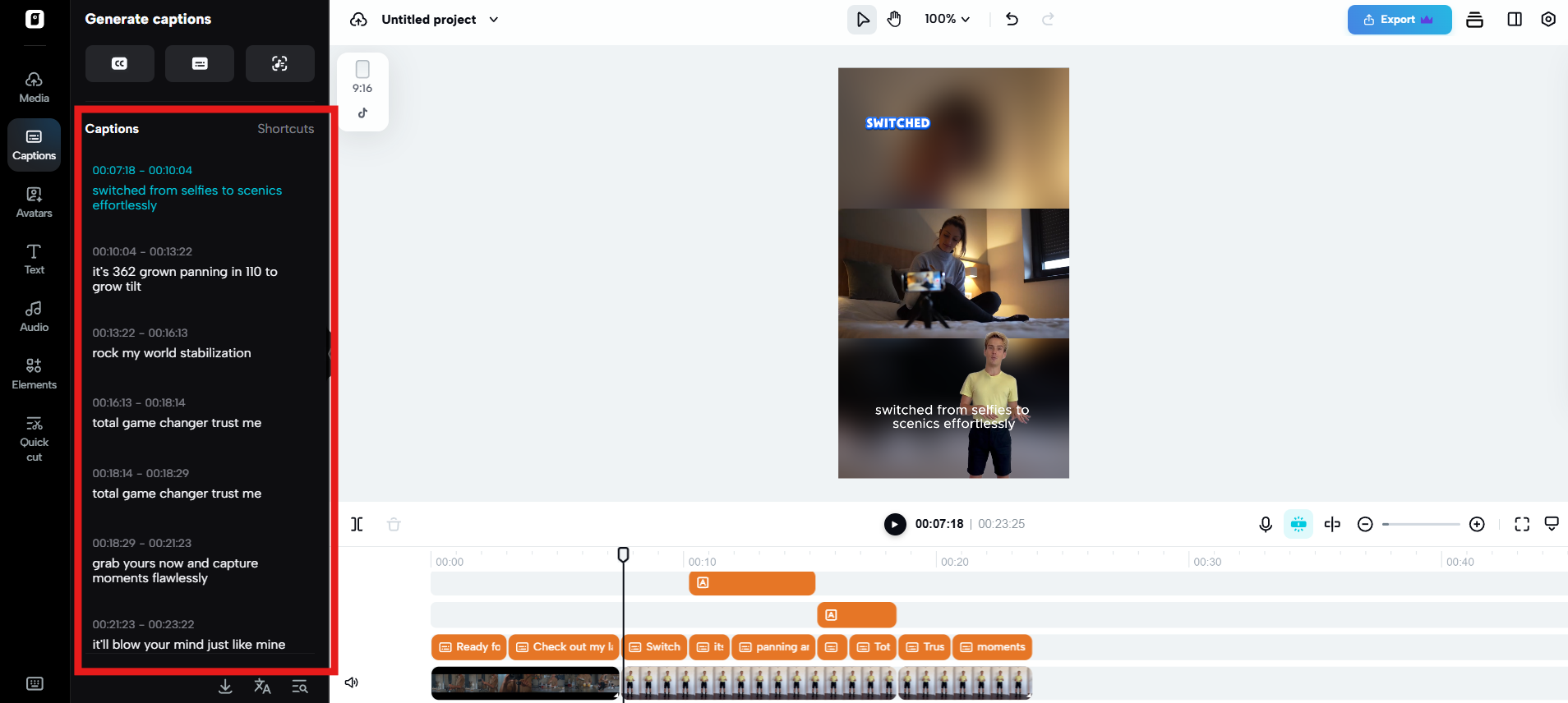 Subtitles and AI captions