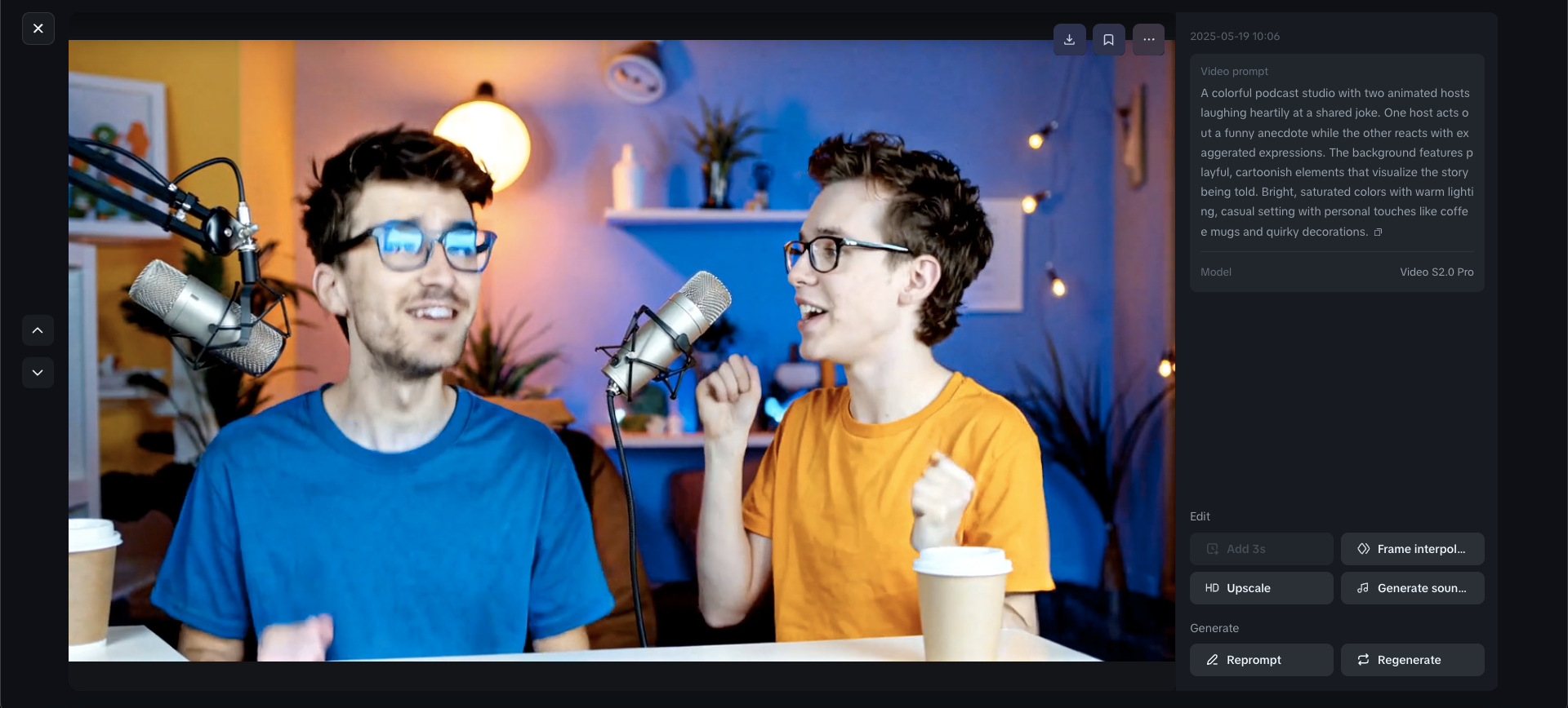 Comedy anecdote visualization